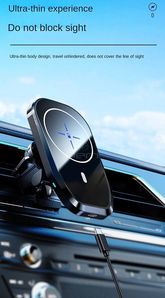 Wireless Car Phone Charging Air Vent Mount Holder 15W - Fast and Convenient Charging On-the-Go