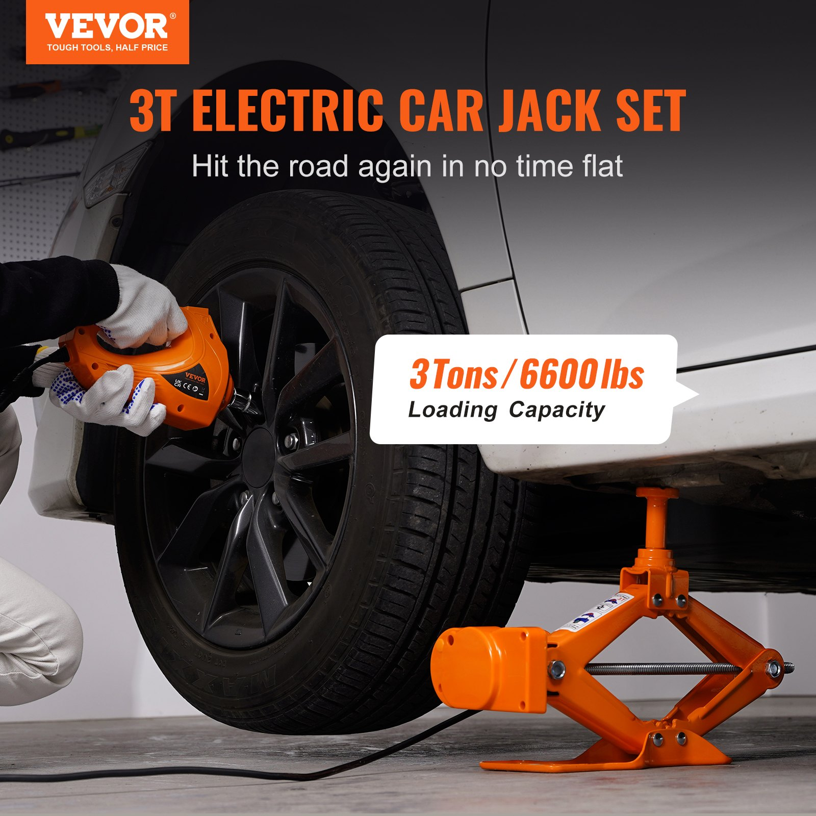 VEVOR Electric Car Jack 3T