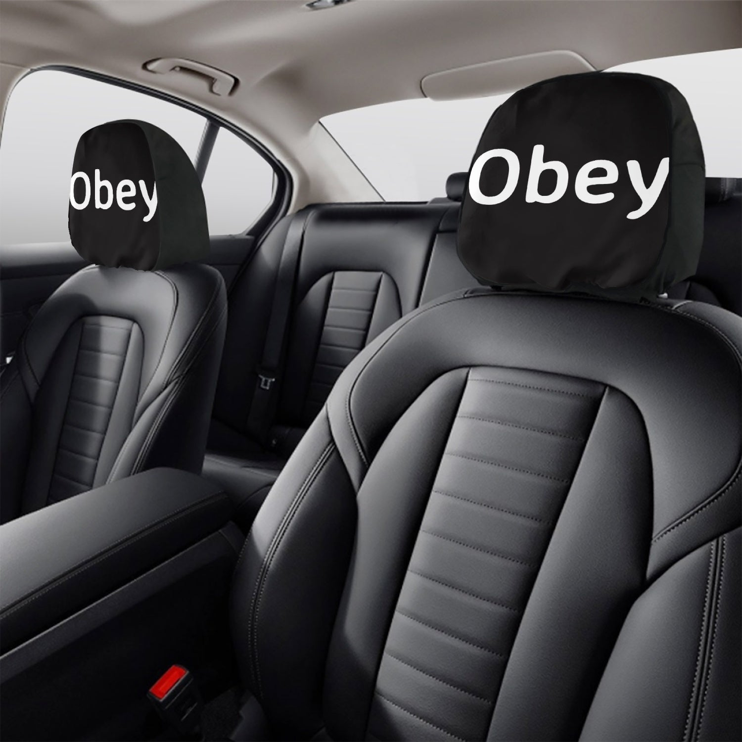 Obey Car Headrest Covers