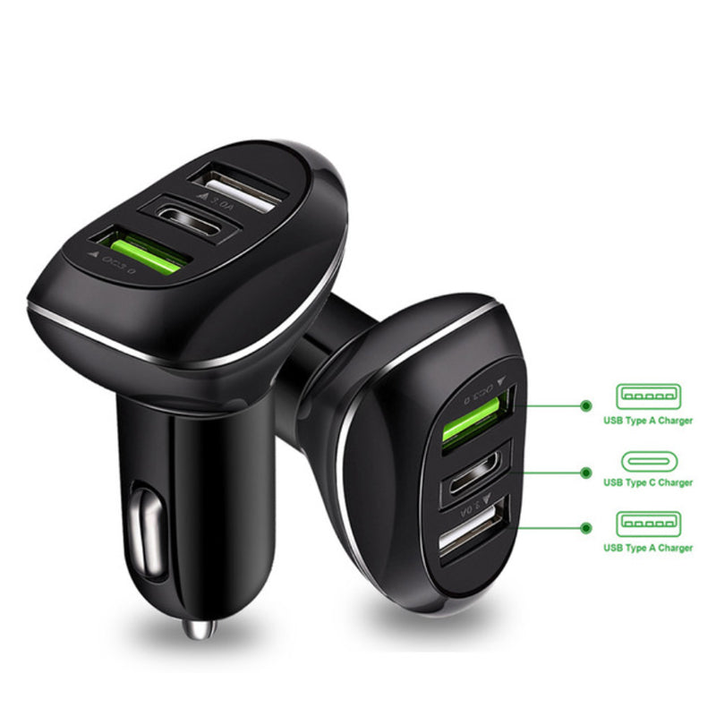 Triple Source Car Charger